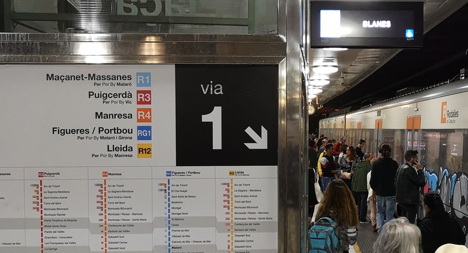 Codis alfanumèrics de les línies de Rodalies de Catalunya – Promoció del  Transport Públic